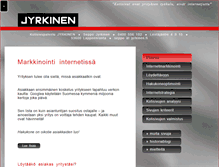 Tablet Screenshot of jyrkinen.fi